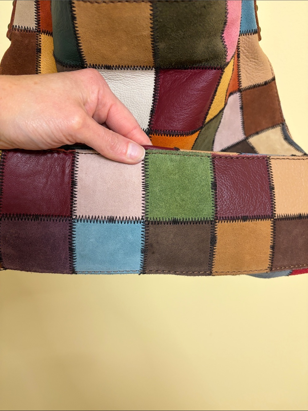 Lucky Brand Patchwork Hobo - Picture 3 of 5